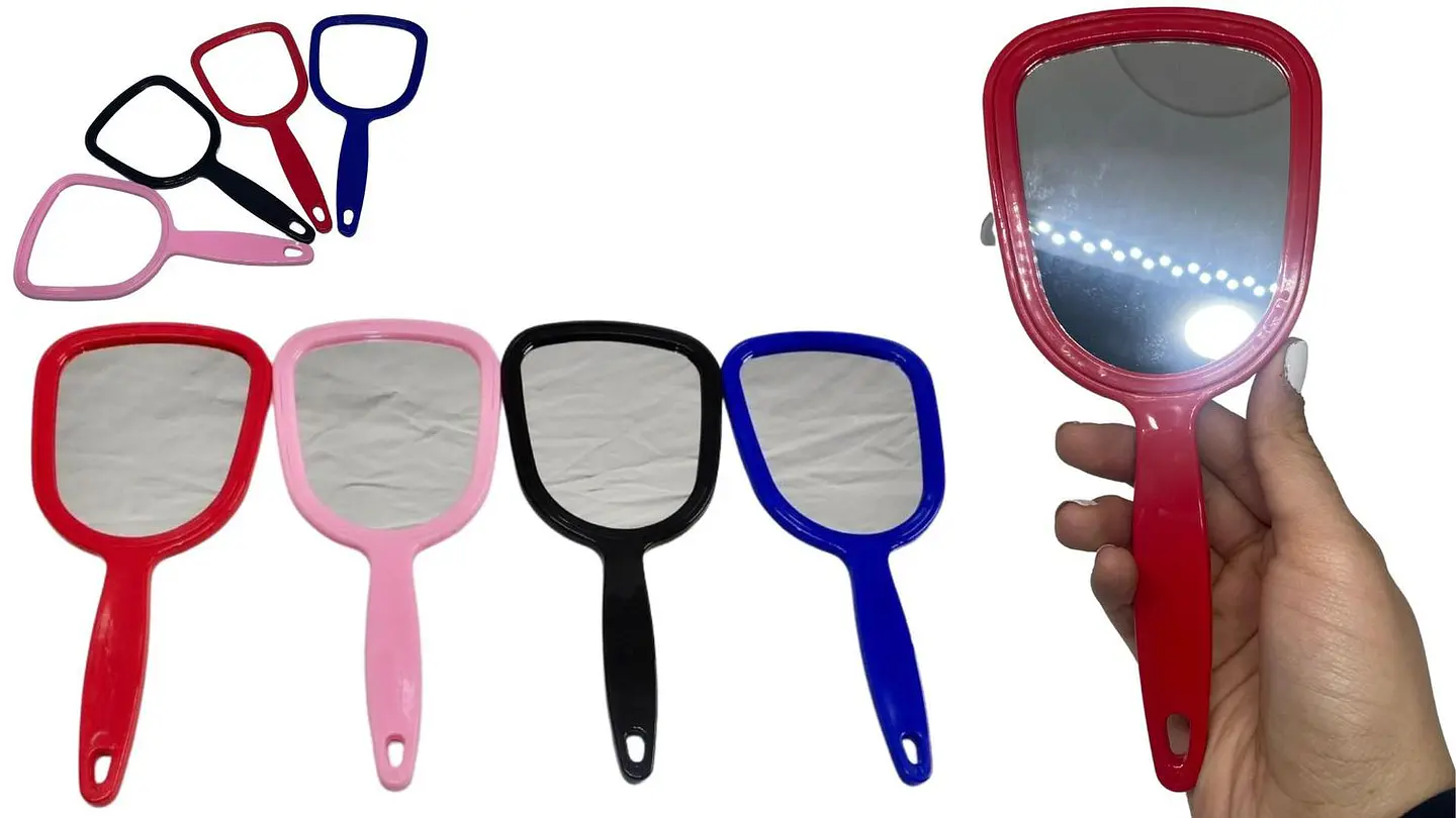 Espejo mediano De Mano Portátil 21,5 cm varios colores 1