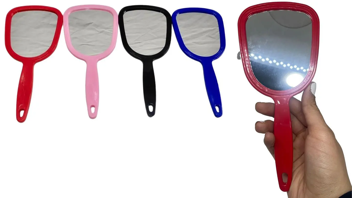 Espejo mediano De Mano Portátil 21,5 cm varios colores 2