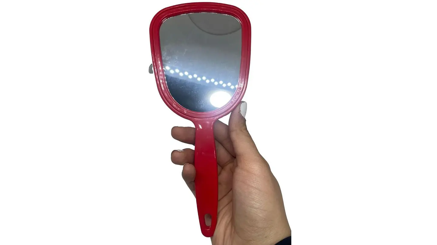 Espejo mediano De Mano Portátil 21,5 cm varios colores 3