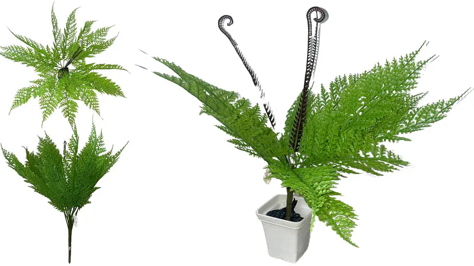 Helecho Mata Jardín Flores 35cm Artificial Decorativo Planta 1