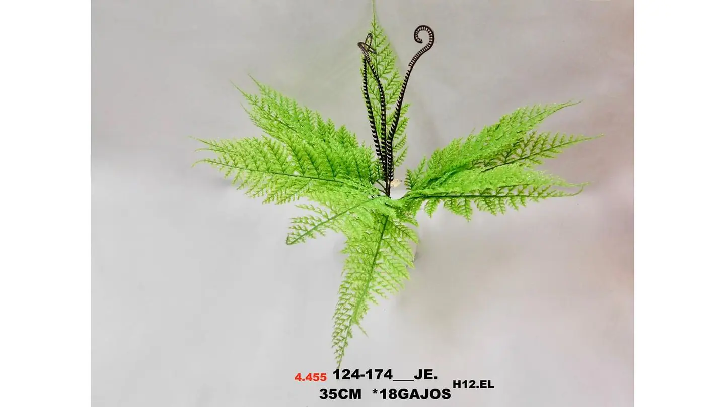 Helecho Mata Jardín Flores 35cm Artificial Decorativo Planta 5