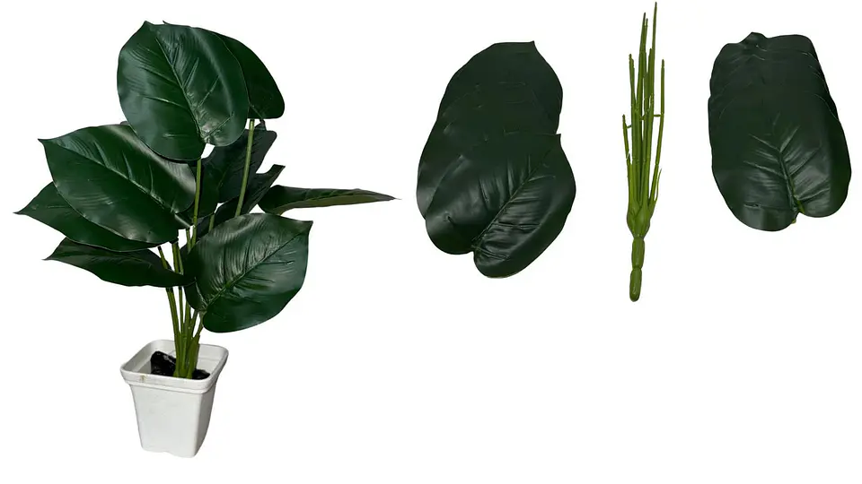 Planta Artificial Hojas Balazo Decoración X1 Und Jardines 5