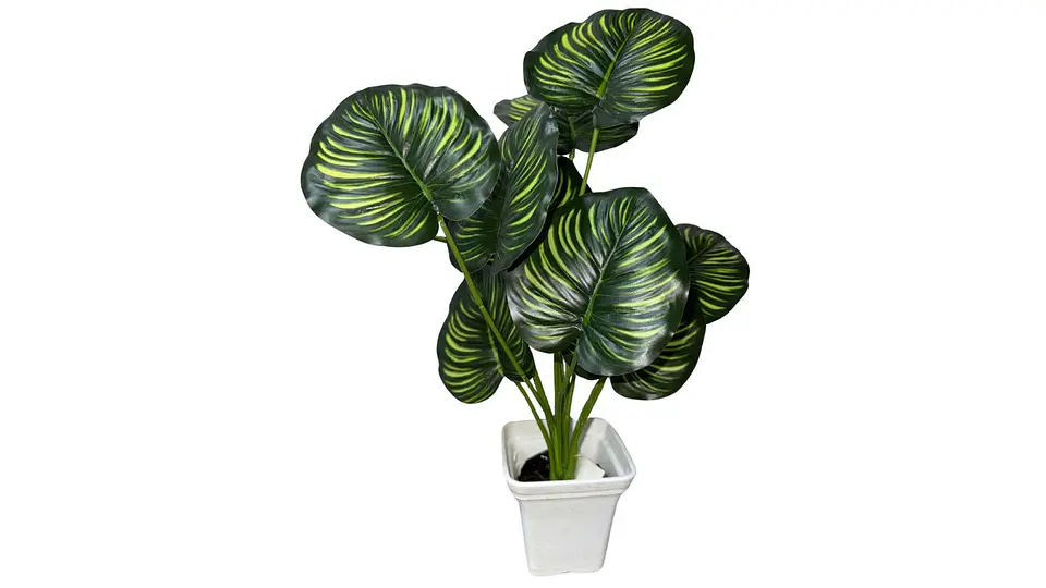 Planta Artificial Hojas Balazo Decoración X1 Und Jardines 8