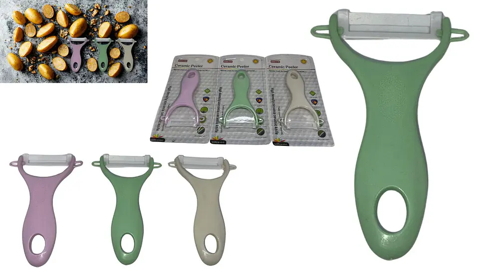 Pelador De Papas Fruta Verdura Manual Vertical Super Liviano 1