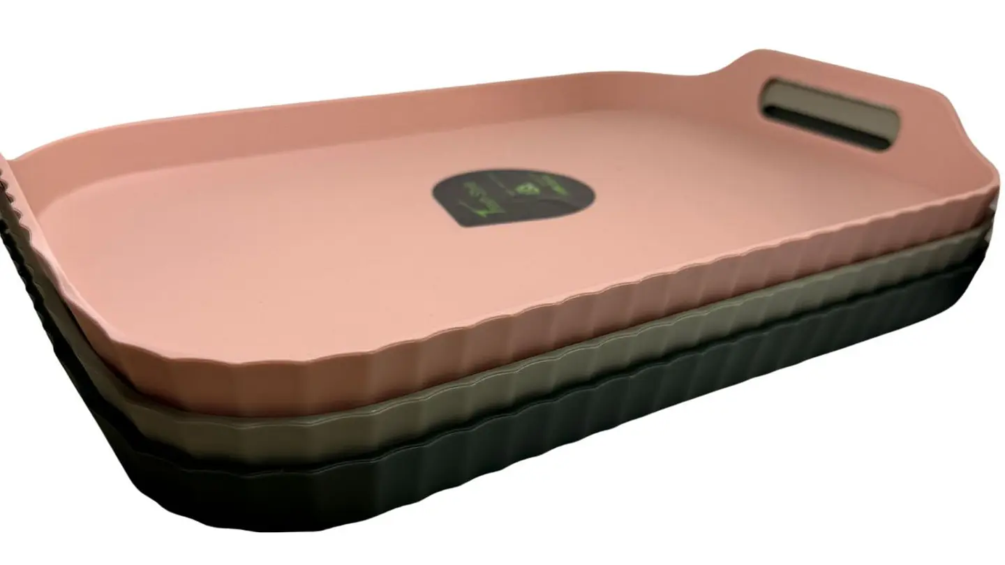 Bandeja Mediana Decorativa Rectangular Colores Pastel 1 Und 1
