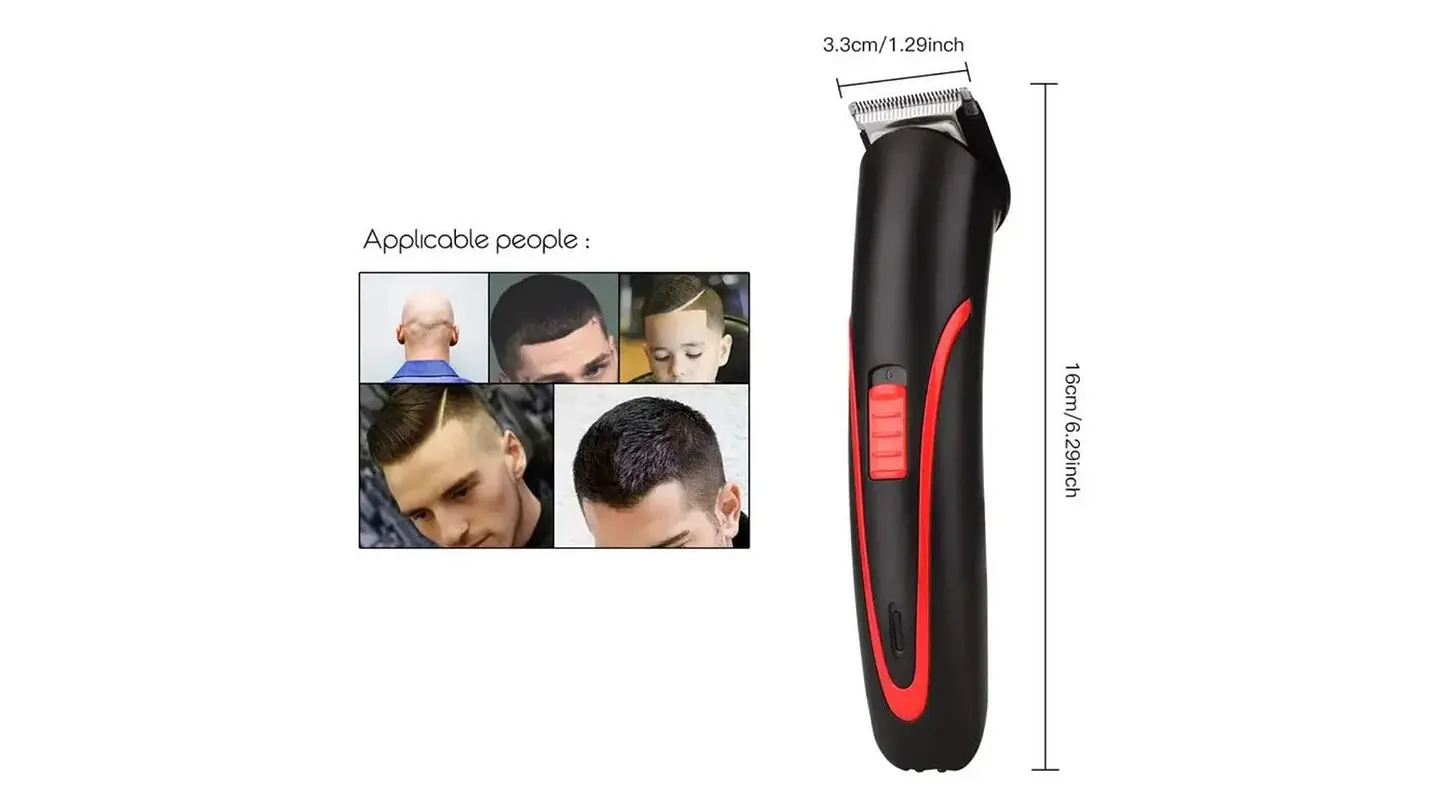 Cortadora De Pelo Recargable Hombres Máquina Corte Barbero 4