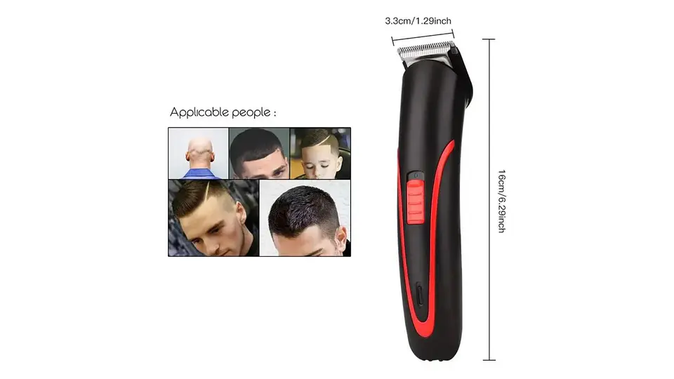 Cortadora De Pelo Recargable Hombres Máquina Corte Barbero 4