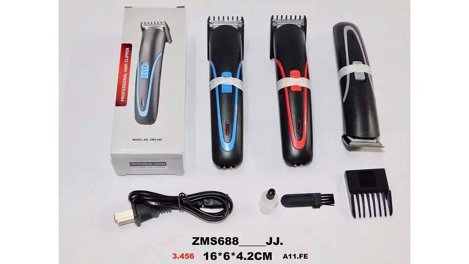 Cortadora De Pelo Recargable Hombres Máquina Corte Barbero 5