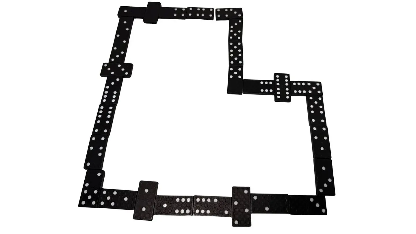 Juego de mesa Domino Profesional Caja Madera Fichas pequeño 2