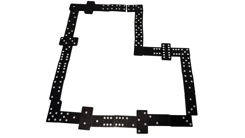 Juego de mesa Domino Profesional Caja Madera Fichas pequeño 2