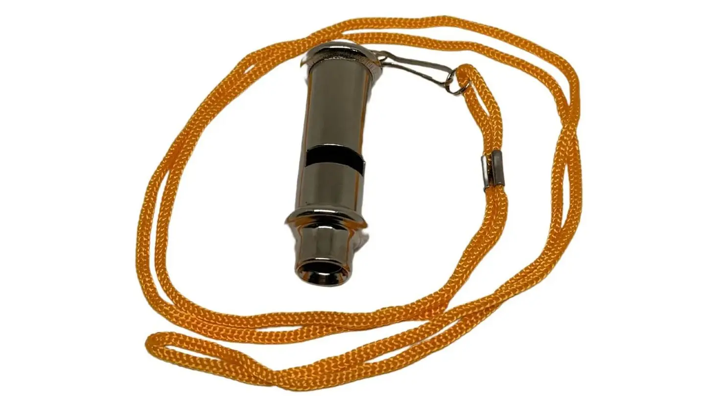 Silbato Pito Metálico Emergencia Brigada Seguridad Supervivencia 2