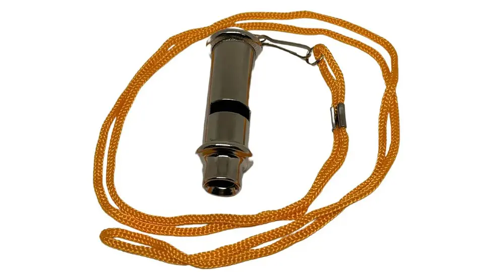 Silbato Pito Metálico Emergencia Brigada Seguridad Supervivencia 2