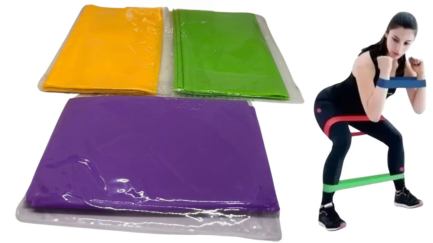 Kit Bandas Elásticas Resistencia X3 Piernas Brazos Colores 4