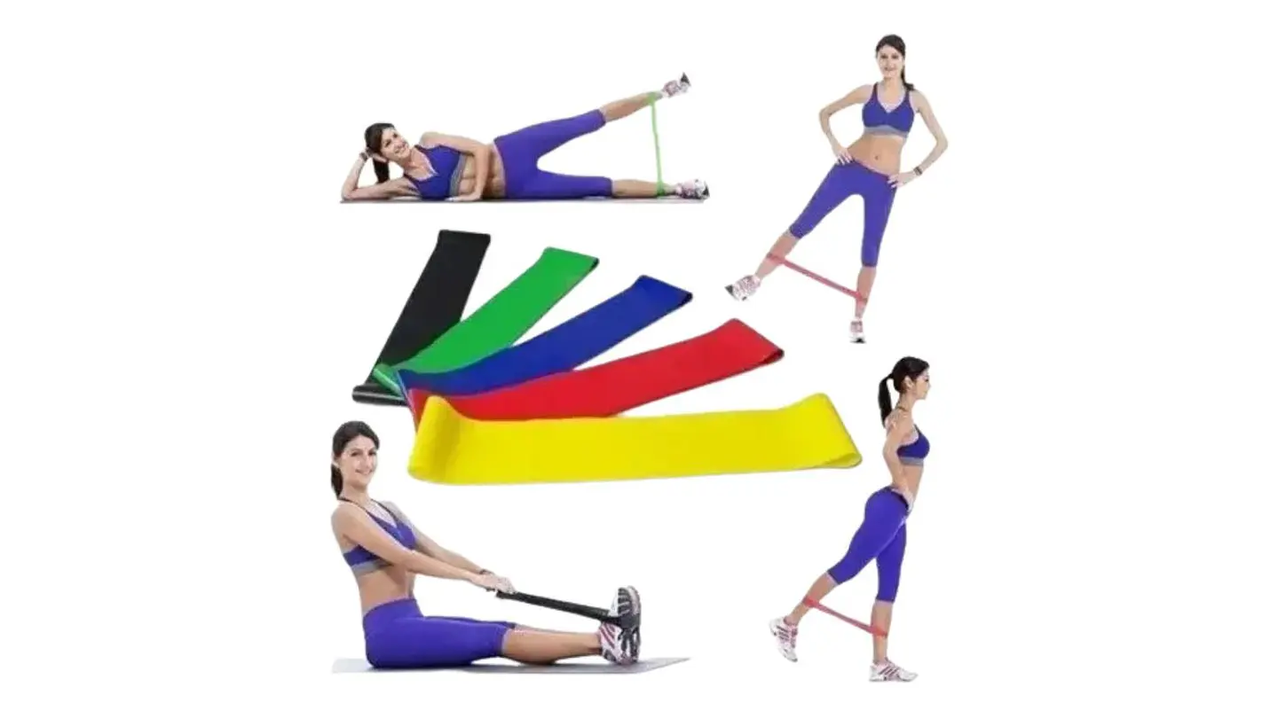 Kit Bandas Elásticas Resistencia X3 Piernas Brazos Colores 5