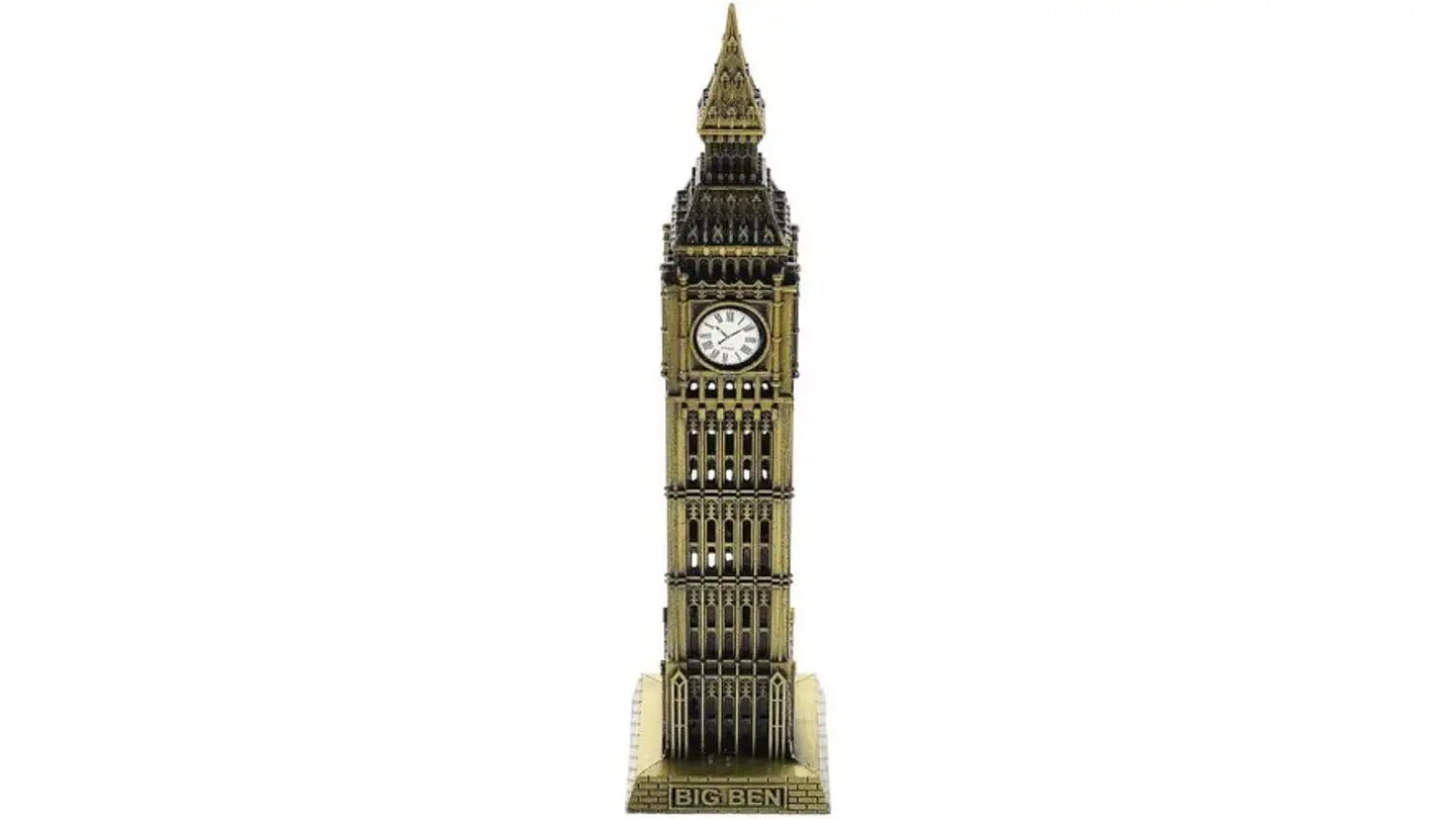 Estatua Reloj Big Ben 24 Cm Monumentos Del Mundo Metálico 1
