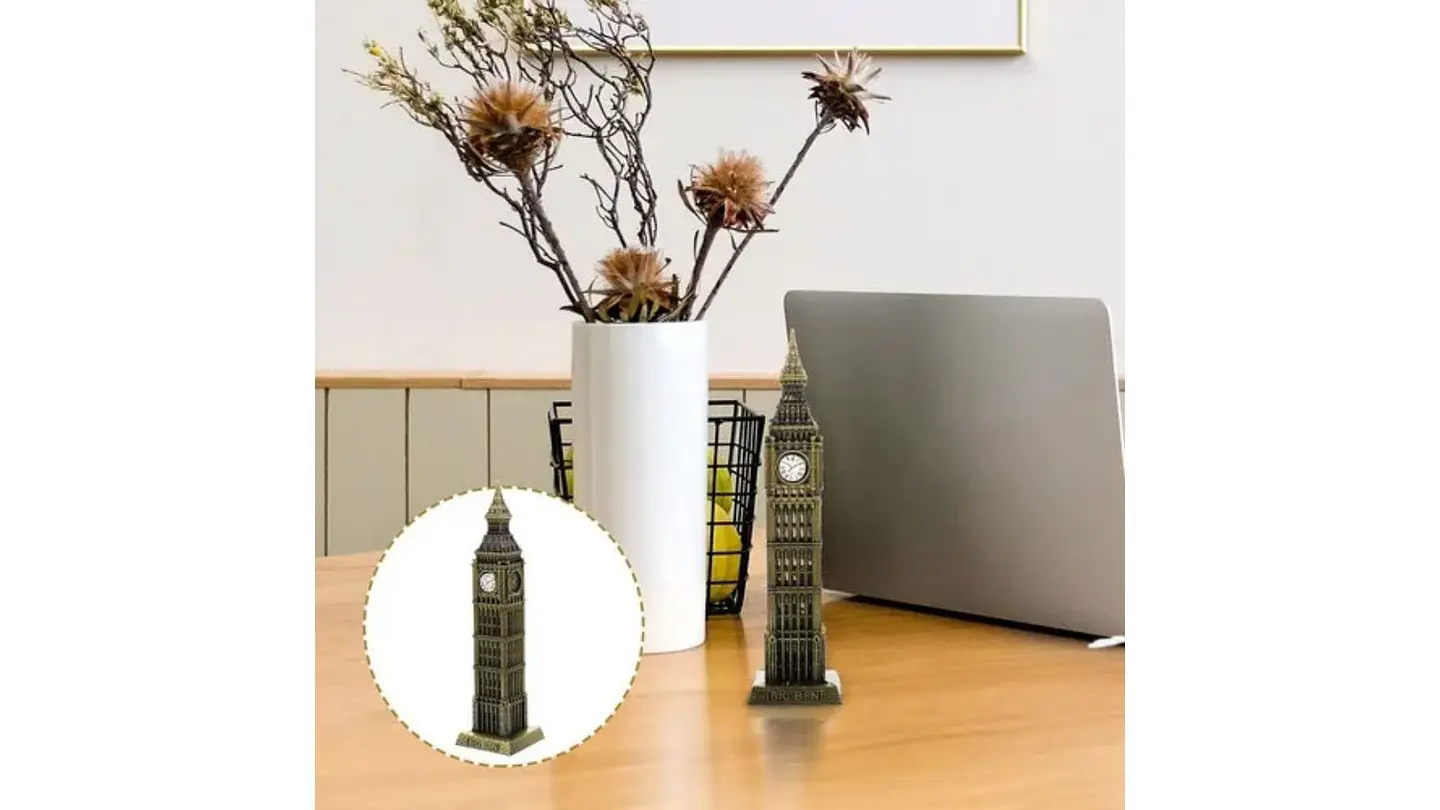Estatua Reloj Big Ben 24 Cm Monumentos Del Mundo Metálico 2