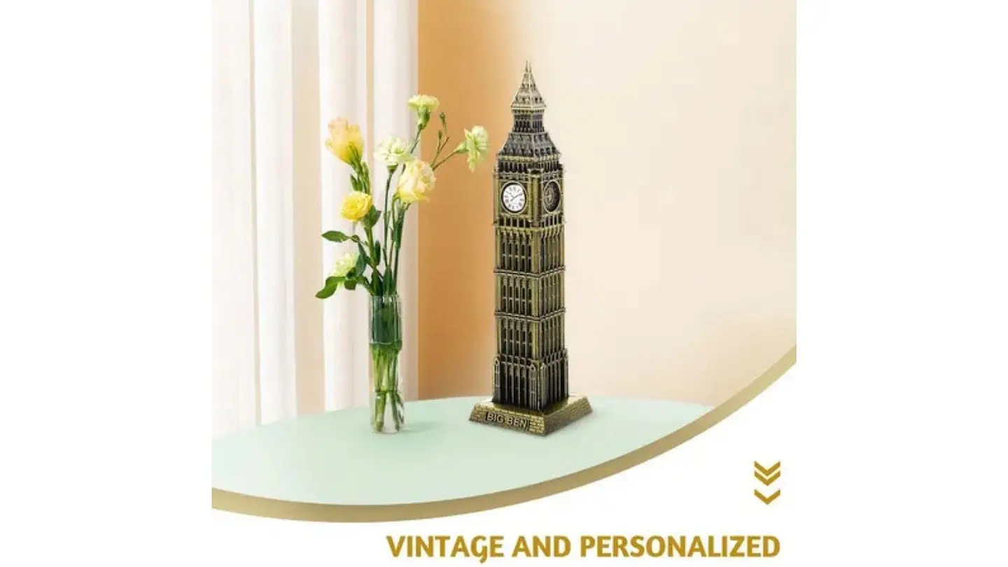 Estatua Reloj Big Ben 24 Cm Monumentos Del Mundo Metálico 4
