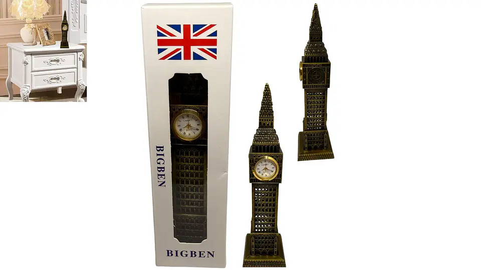Estatua Reloj Big Ben 18 Cm Monumentos Del Mundo Metálico 1
