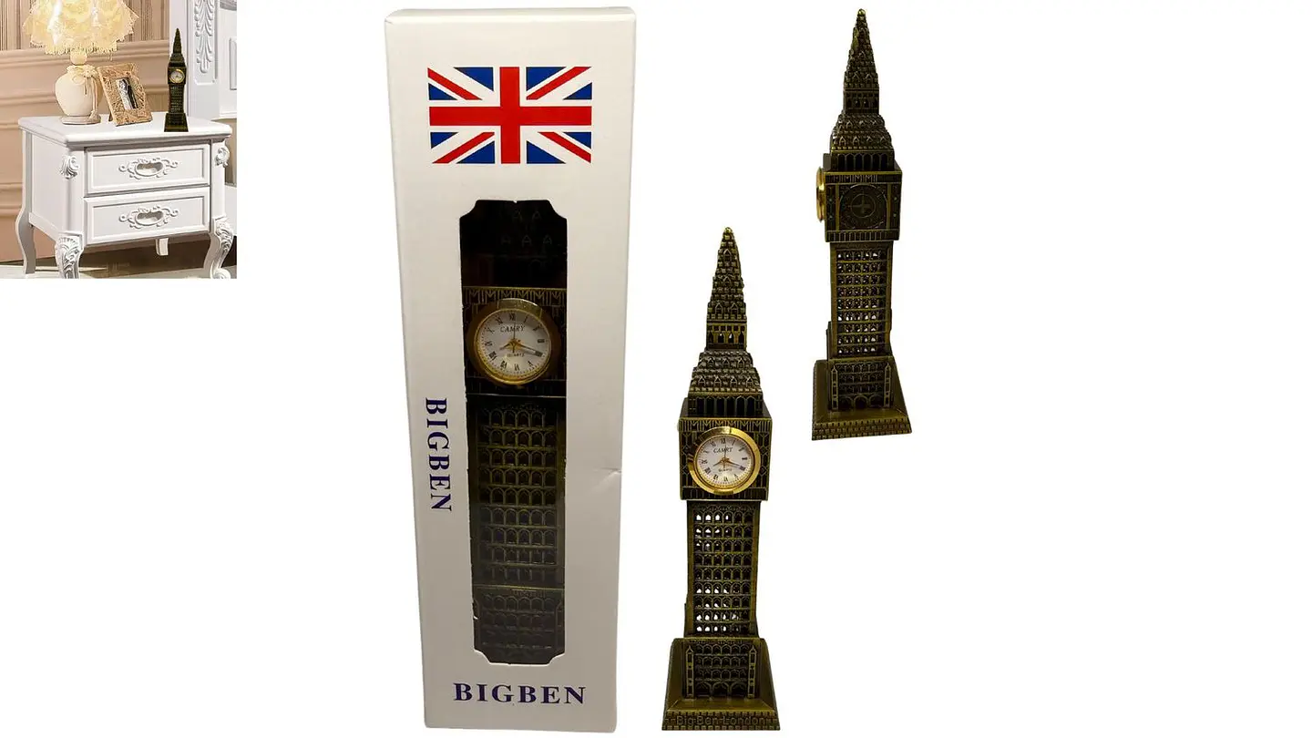 Estatua Reloj Big Ben 18 Cm Monumentos Del Mundo Metálico 1
