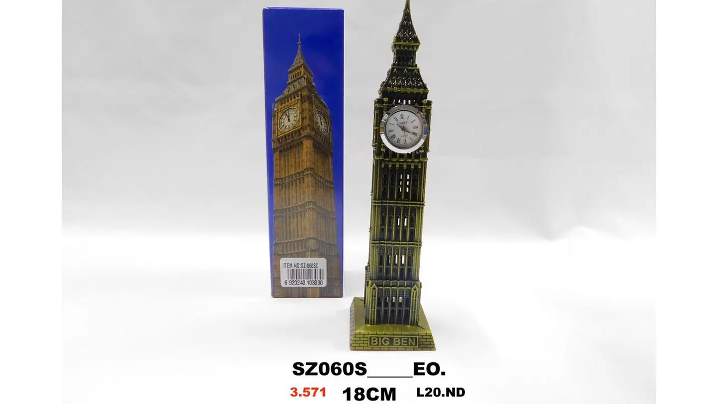 Estatua Reloj Big Ben 18 Cm Monumentos Del Mundo Metálico 7