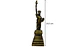 Monumento Del Mundo Estatua De La Libertad Nueva York 245cm - Miniatura 4