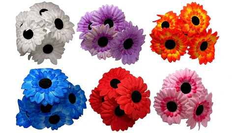 Gerbera Margarita Ramo Flores Artificiales Decoración Jardín