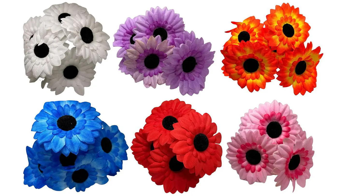Gerbera Margarita Ramo Flores Artificiales Decoración Jardín 1