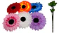 Gerbera Margarita Ramo Flores Artificiales Decoración Jardín - Miniatura 2