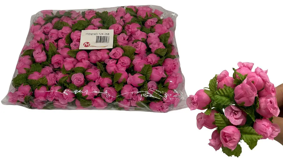 Mini Ramo Rosas 12x12 Flores Artificiales Pequeña Decoración 2