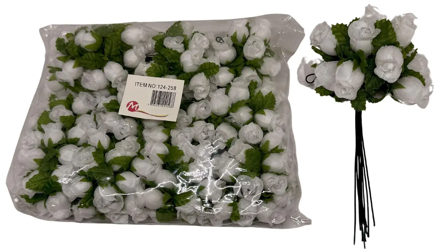 Mini Ramo Rosas 12x12 Flores Artificiales Pequeña Decoración 5
