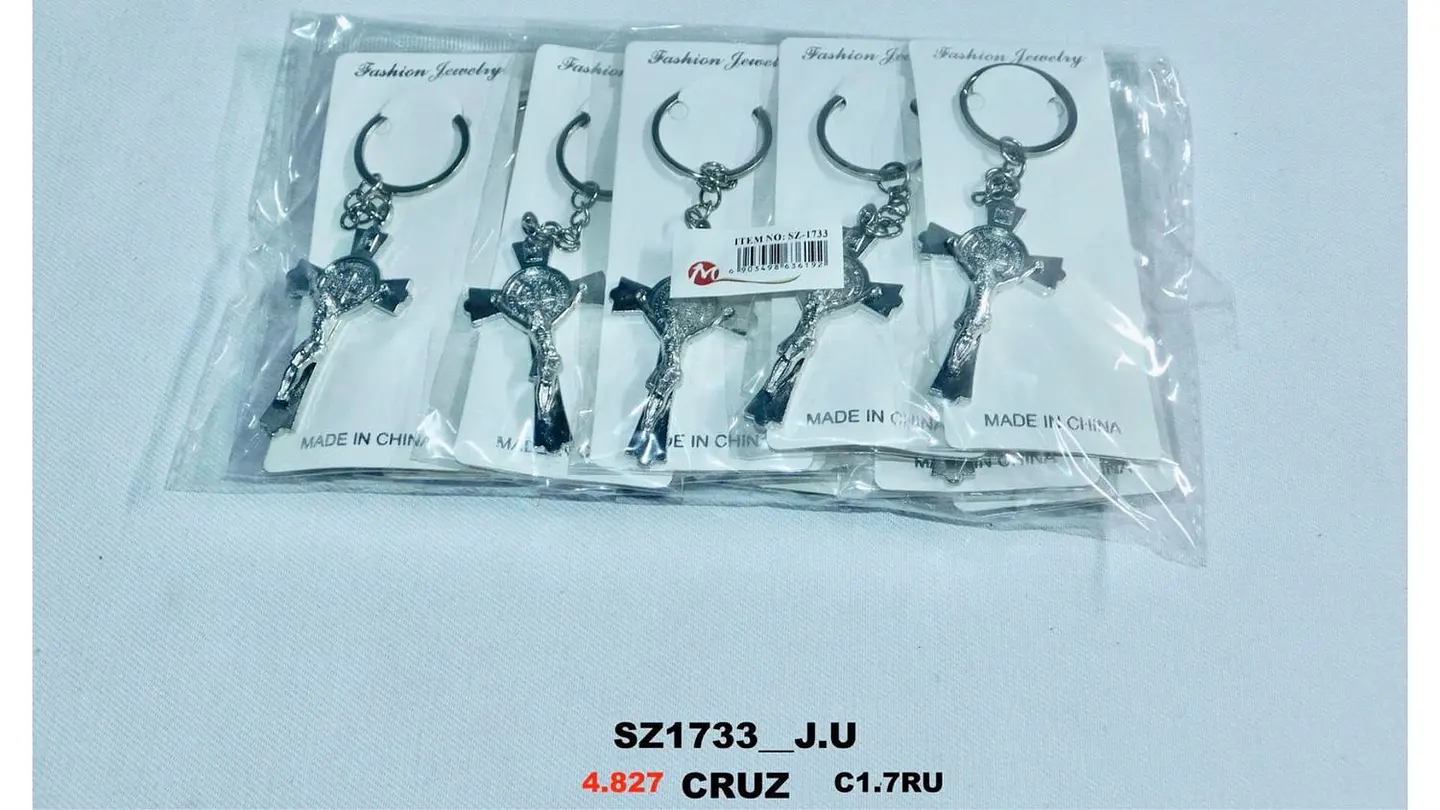 Llavero metálico X1und Cristo Crucificado Jesús Crucificado 5