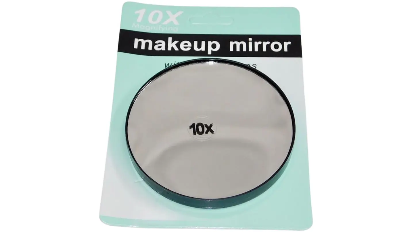 Espejo 10x Que Aumenta El Tamaño Portatil Maquillaje Belleza 2