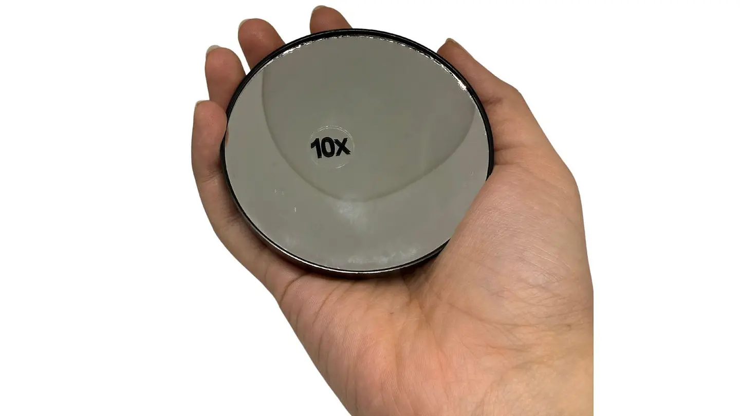 Espejo 10x Que Aumenta El Tamaño Portatil Maquillaje Belleza 3