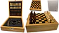 Set Ajedrez madera con +3 accesorios Destapador Sacacorchos - Miniatura 1