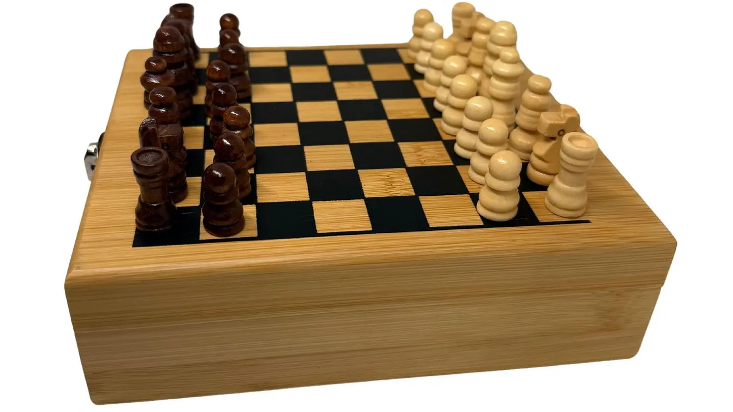 Set Ajedrez madera con +3 accesorios Destapador Sacacorchos 2