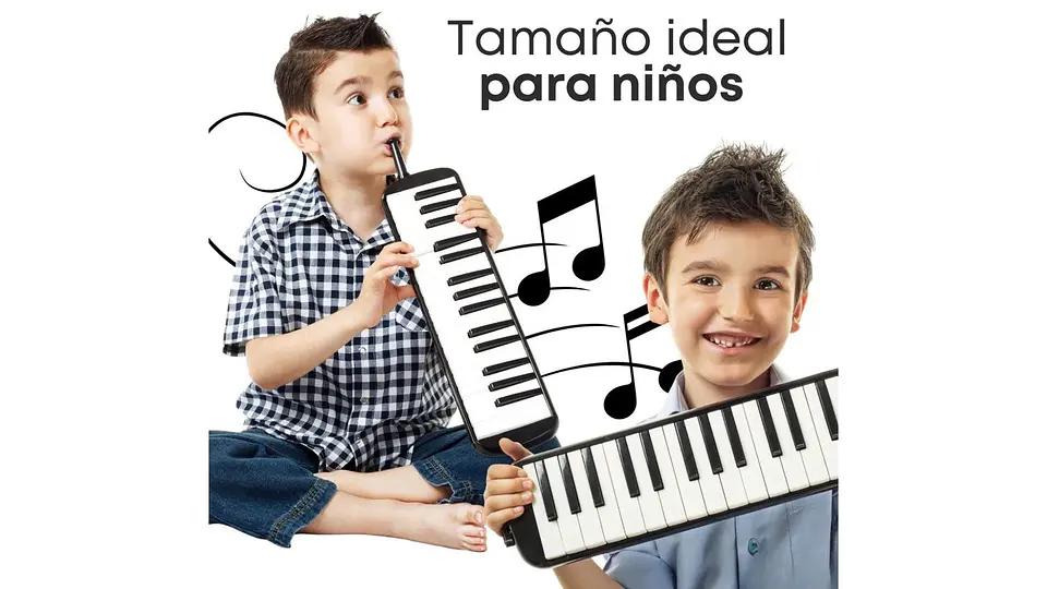 Melodica Escolar De 32 Teclas Estuche Y 3 Accesorios Teclado 5