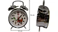Reloj Despertador Grande Con Alarma cuerda Metálico plateado - Miniatura 5