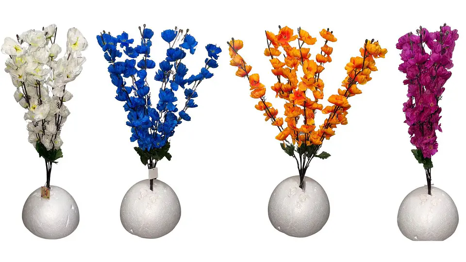 Flores Cerezo Artificial Deco Ramas Hogar 55cm X1und 7 Color 3