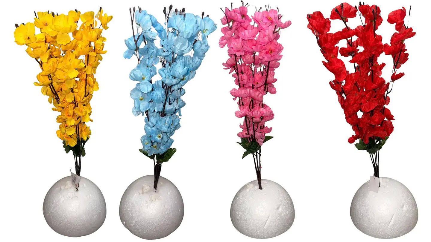 Flores Cerezo Artificial Deco Ramas Hogar 55cm X1und 7 Color 4