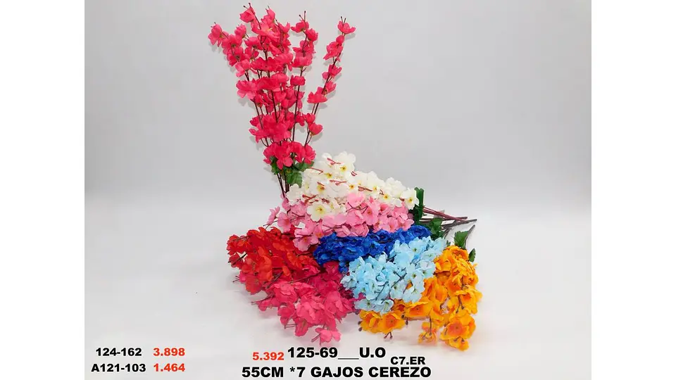 Flores Cerezo Artificial Deco Ramas Hogar 55cm X1und 7 Color 6