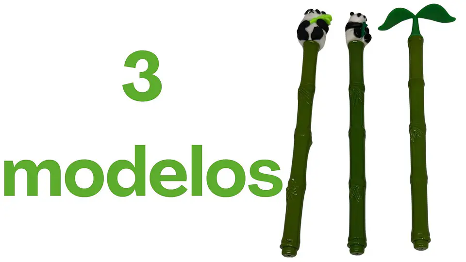 Esfero de panda tallo bambo de tinta en negra X48und 005mm 5