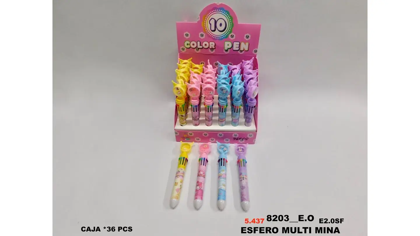Esfero multi mina 10 colores 1 esfero X1und 7