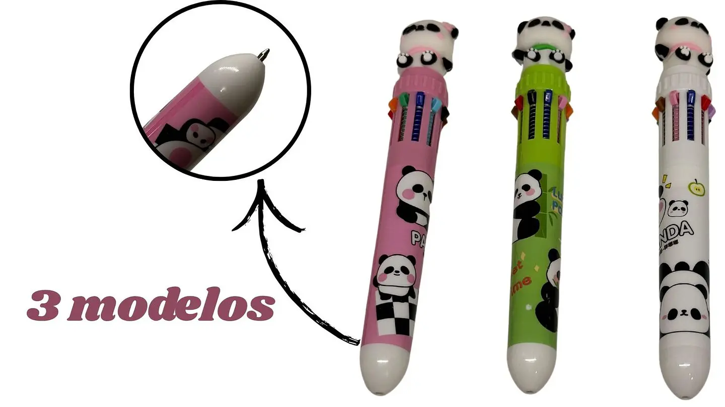 Esfero multi mina 10 colores 1 esfero panda X1und 4