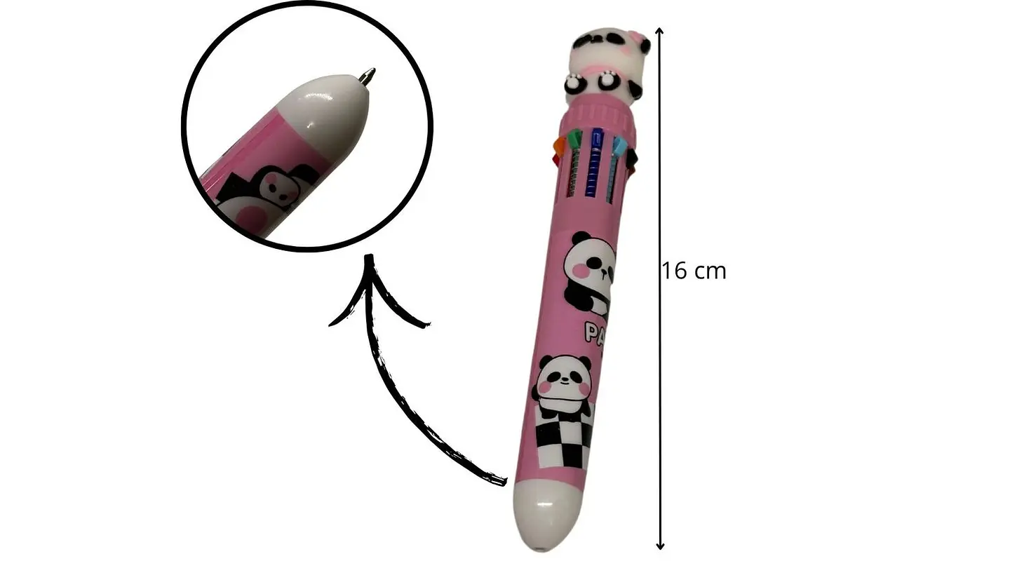 Esfero multi mina 10 colores Panda esfero X36und 5