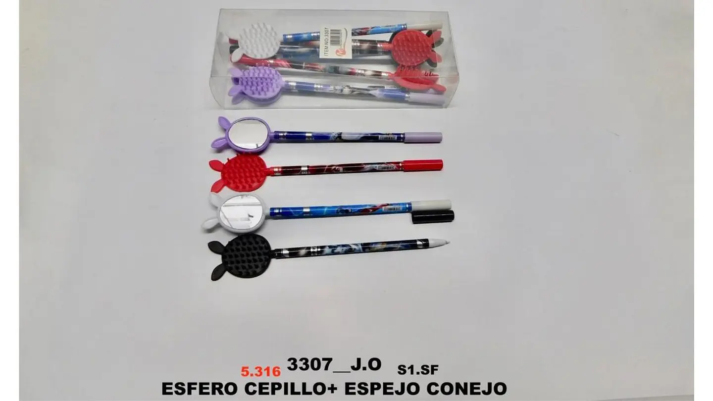 Esfero en forma de Cepillo con espejo X12und 05mm 5