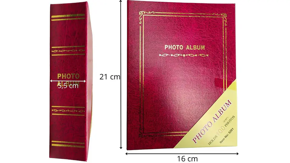 Álbum De Fotos Fotografías Libro 100 Familiar Pasta Dura 5x7 7