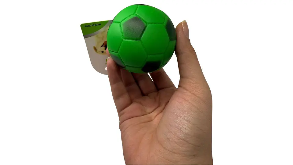 Juguete Pelota Hule Futbol Perro Mascotas 6 Cm X 1und Sonido 3