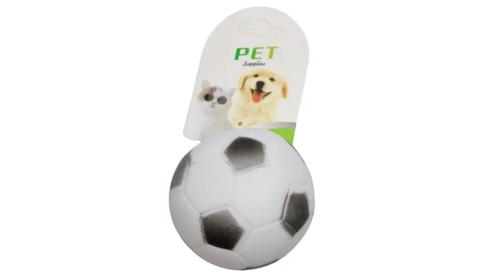 Juguete Pelota Hule Futbol Perro Mascotas 6 Cm X 1und Sonido 6