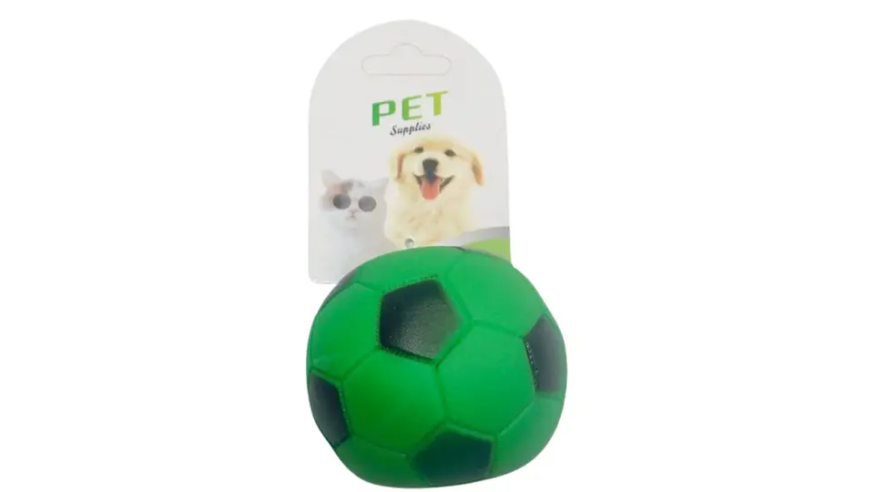 Juguete Pelota Hule Futbol Perro Mascotas 6 Cm X 1und Sonido 7