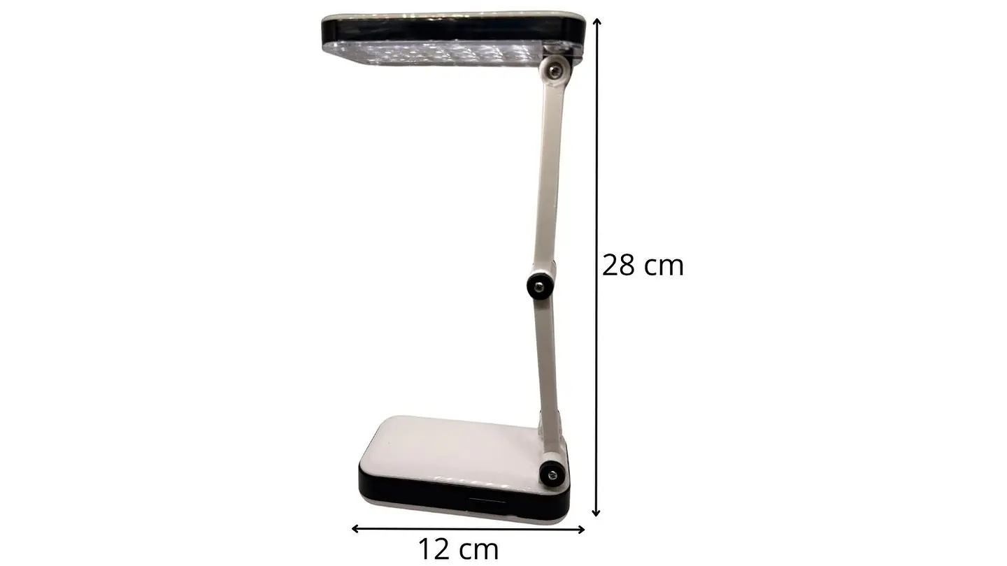 Lampara Escritorio Mesa rectangular Flexible Color De La Estructura Base Fija Blanca 5